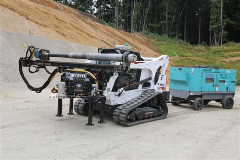 skid steer drifter drill|rock skid steer attachment.